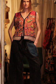 LENA KANTHA TROUSERS DARK BLUE