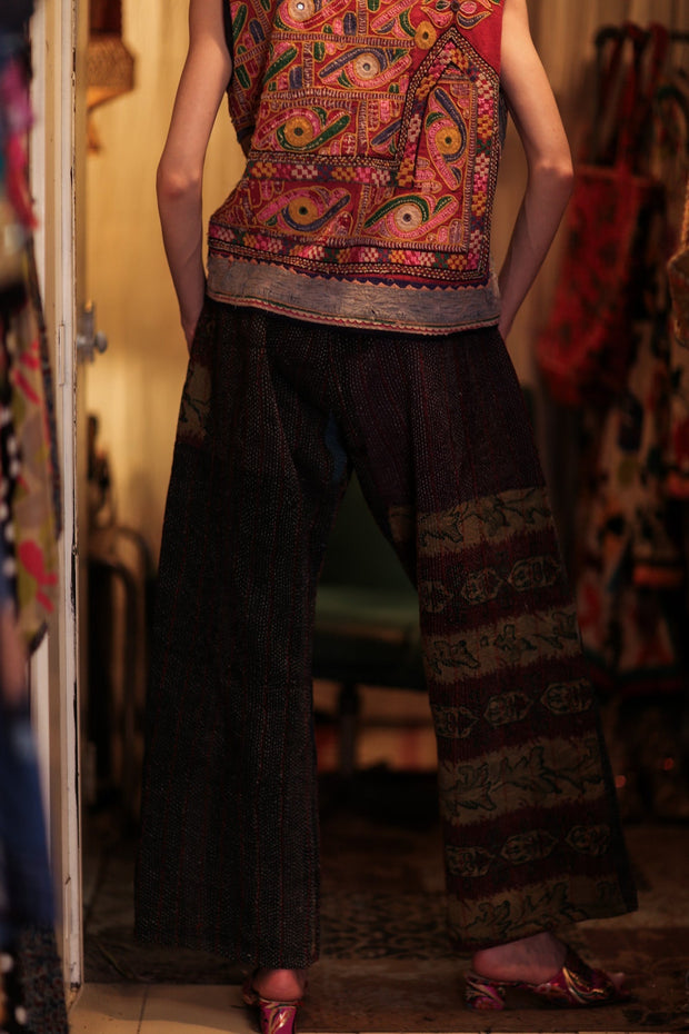 LENA KANTHA TROUSERS DARK BLUE