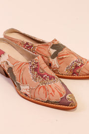 SILK EMBROIDERED MULES LINA