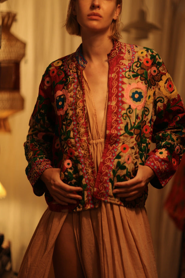JACKET INGRID FLOWERS EMBROIDERED