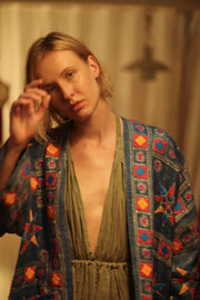 ARTISAN MADE EMBROIDERED KIMONO - BANGKOK TAILOR CLOTHING STORE - HANDMADE CLOTHING