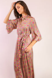 BUTTON DOWN DRESS KIMONO SOKAGI - sustainably made MOMO NEW YORK sustainable clothing, dress slow fashion