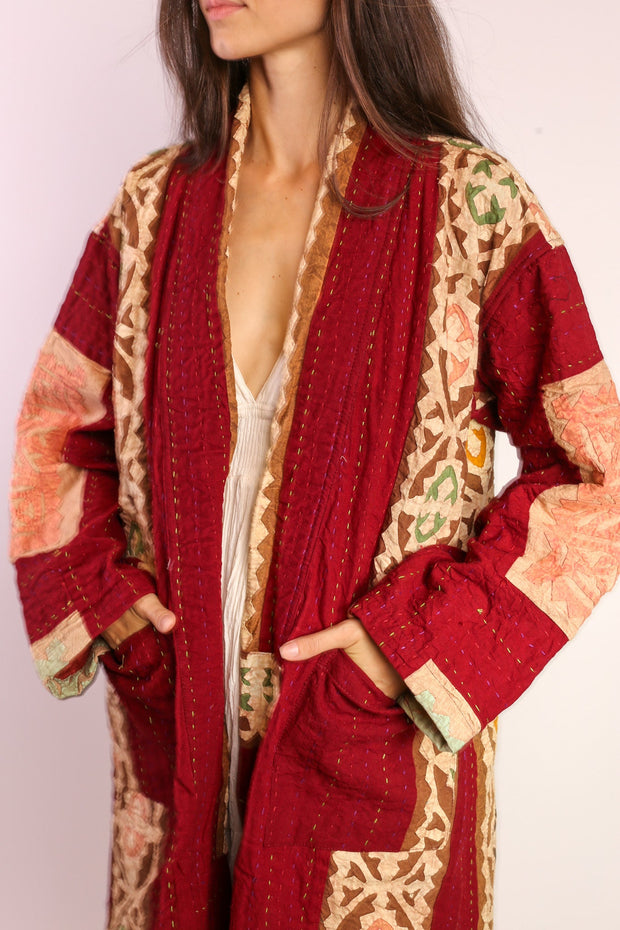 EMBROIDERED ARTISAN JACKET COAT SABE - sustainably made MOMO NEW YORK sustainable clothing, Coat slow fashion