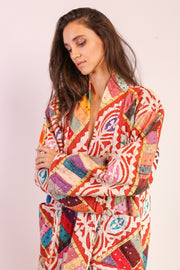 EMBROIDERED COAT JACKET MAHELI - sustainably made MOMO NEW YORK sustainable clothing, Jacket slow fashion