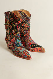 EMBROIDERED WESTERN BOOTS SALMA - sustainably made MOMO NEW YORK sustainable clothing, boots slow fashion