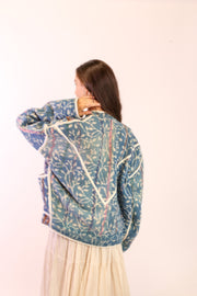 INDIGO KANTHA JACKET EMMY - sustainably made MOMO NEW YORK sustainable clothing, Jacket slow fashion