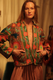 JACKET INGRID ALORA EMBROIDERED - sustainably made MOMO NEW YORK sustainable clothing, coatandjacket slow fashion