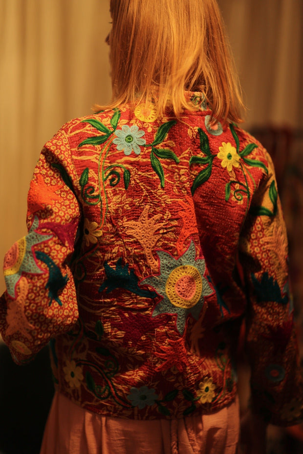 JACKET INGRID LOE EMBROIDERED - sustainably made MOMO NEW YORK sustainable clothing, coatandjacket slow fashion