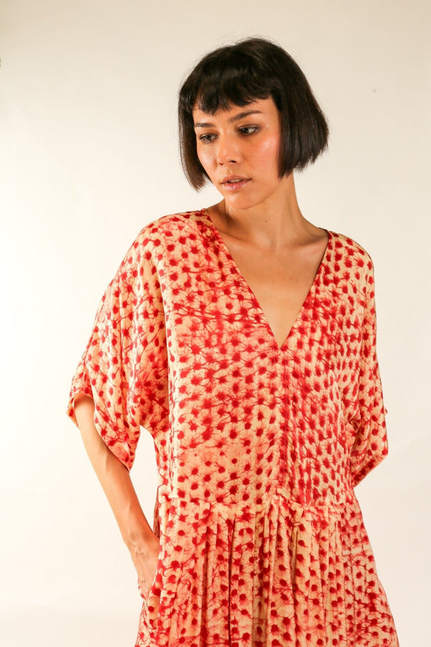 KAFTAN DRESS CURU - sustainably made MOMO NEW YORK sustainable clothing, dress slow fashion