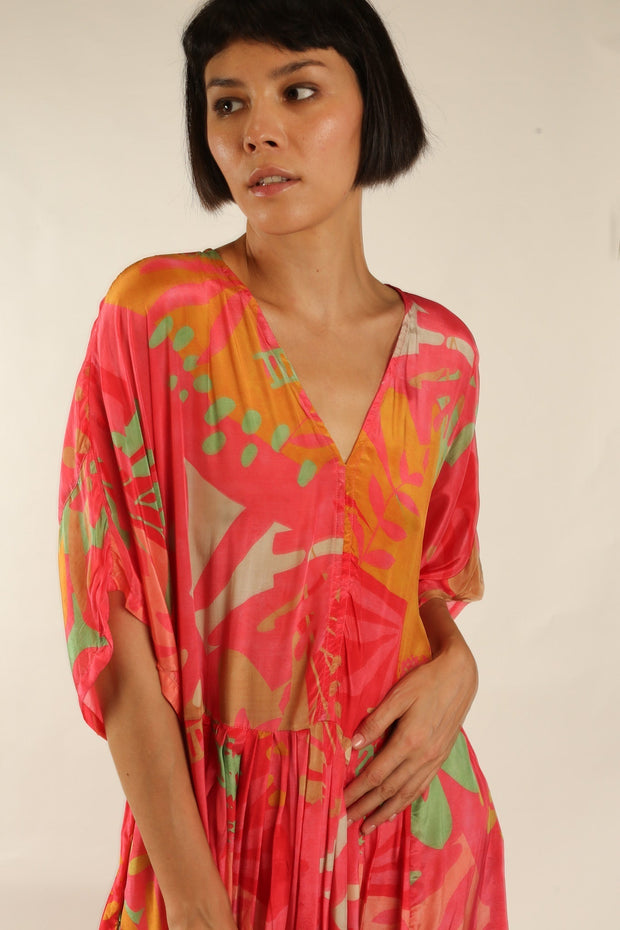 KAFTAN DRESS CURU - sustainably made MOMO NEW YORK sustainable clothing, kaftan slow fashion