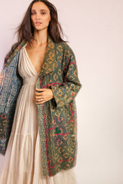 KANTHA COAT JACKET MIMARI - sustainably made MOMO NEW YORK sustainable clothing, slow fashion