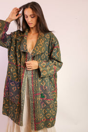 KANTHA COAT JACKET MIMARI - sustainably made MOMO NEW YORK sustainable clothing, slow fashion