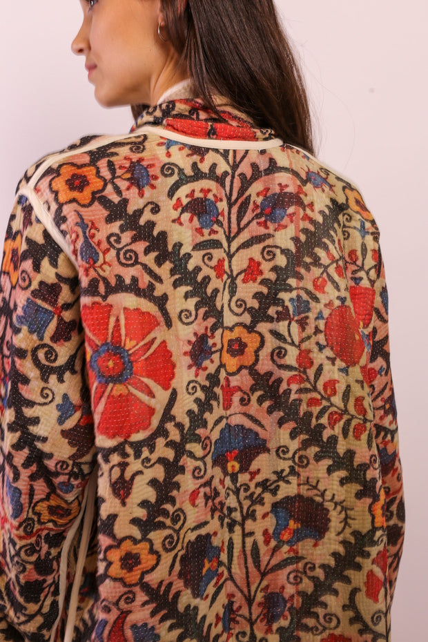 KANTHA JACKET COAT KIBI - sustainably made MOMO NEW YORK sustainable clothing, new slow fashion