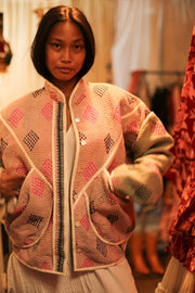 KANTHA JACKET JACKY - sustainably made MOMO NEW YORK sustainable clothing, slow fashion