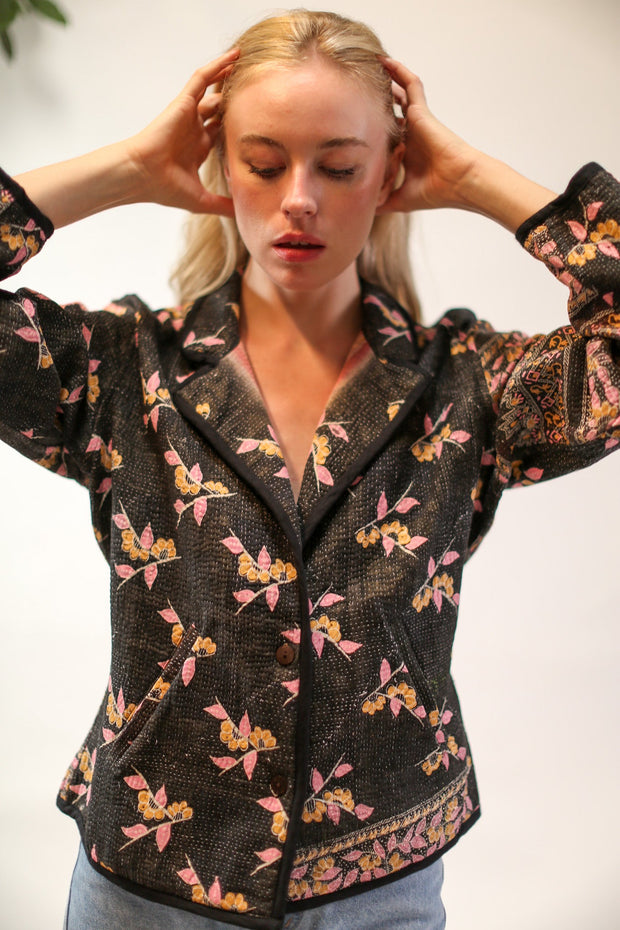 KANTHA JACKET LILIAN - sustainably made MOMO NEW YORK sustainable clothing, new slow fashion