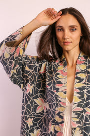 KANTHA KIMONO JACKET LAMAZ - sustainably made MOMO NEW YORK sustainable clothing, Coat slow fashion