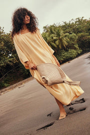 ROAM MORE COTTON MAXI DRESS - sustainably made MOMO NEW YORK sustainable clothing, slow fashion