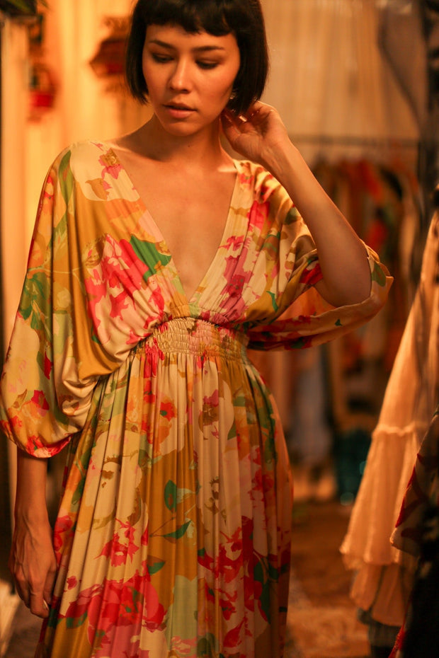 SILK DRESS BOZENA - sustainably made MOMO NEW YORK sustainable clothing, dress slow fashion