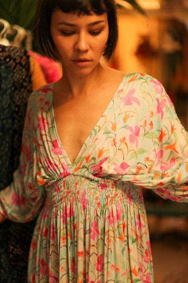 SILK DRESS BOZENA - sustainably made MOMO NEW YORK sustainable clothing, dress slow fashion