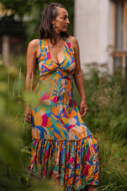 SILK DRESS MAHARA - sustainably made MOMO NEW YORK sustainable clothing, dress slow fashion