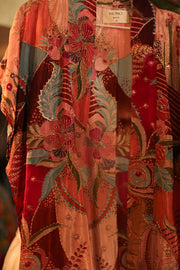 SILK EMBROIDERED KIMONO ABNER - sustainably made MOMO NEW YORK sustainable clothing, slow fashion