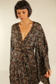 SILK XL KIMONO BINA - sustainably made MOMO NEW YORK sustainable clothing, Kimono slow fashion