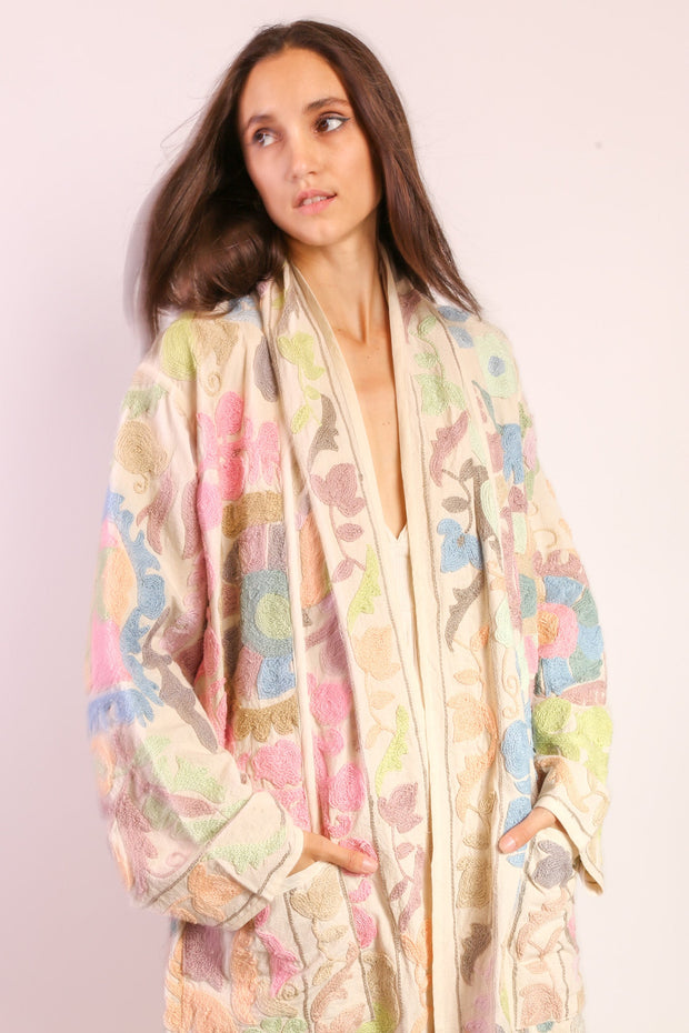 SUZANI COAT JACKET NISA - sustainably made MOMO NEW YORK sustainable clothing, slow fashion