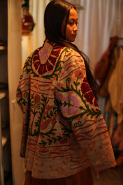 SUZANI EMBROIDERED KIMONO JAYKE - sustainably made MOMO NEW YORK sustainable clothing, slow fashion