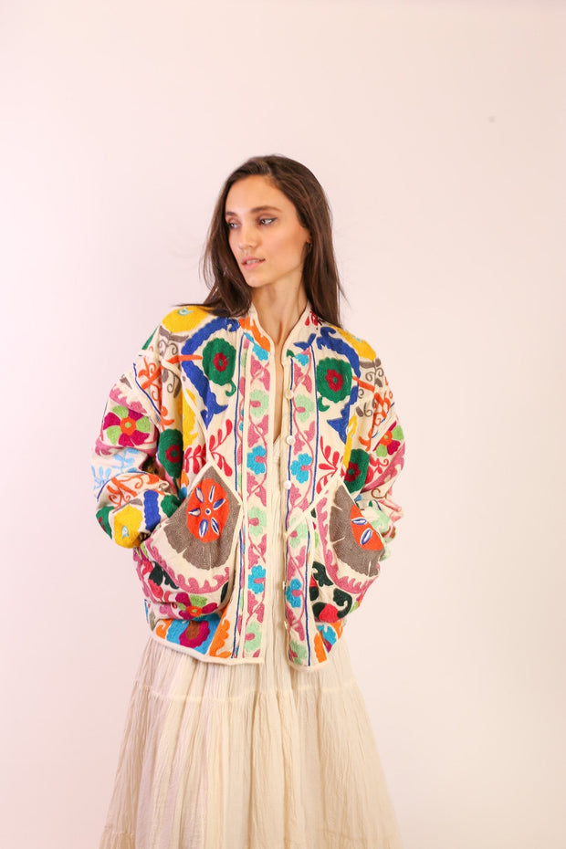 SUZANI JACKET MARLENE - sustainably made MOMO NEW YORK sustainable clothing, Jacket slow fashion