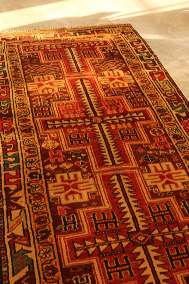 1970’s TURKISH RUNNER KILIM - sustainably made MOMO NEW YORK sustainable clothing, rug slow fashion