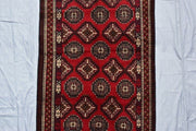 5.11 x 3.8 Ft, Collector piece Vintage Afghan Rug, Medium Sarooq Bukhara Rug, - sustainably made MOMO NEW YORK sustainable clothing, rug slow fashion