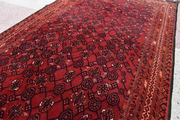 6.3 x 3.5 Ft, Vintage Afghan rug 6x4, Small area Turkoman Gargi Bashiri rug, Afghan Tribal rug, Oriental rug, - sustainably made MOMO NEW YORK sustainable clothing, rug slow fashion