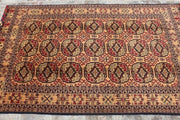 6.7 x 3.11 Ft, Super Fine Rare Turkoman Tekke Vintage Rug Tribal Turkmen Bokhara Rug, Oriental Real Bukhara Rug,Natural Dyed Color Rug Kilim - sustainably made MOMO NEW YORK sustainable clothing, rug slow fashion