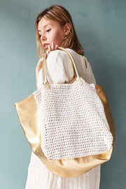 ACE BAG HAND CROCHET - sustainably made MOMO NEW YORK sustainable clothing, free people slow fashion