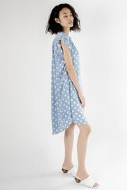 Amanda Modal Silk Polka Dot Dress - sustainably made MOMO NEW YORK sustainable clothing, cotton slow fashion