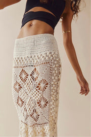 ANNABELLE CROCHET SKIRT - sustainably made MOMO NEW YORK sustainable clothing, resort2023 slow fashion