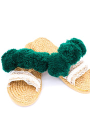 ARUBA POM POM SANDAL - sustainably made MOMO NEW YORK sustainable clothing, preorder slow fashion