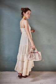 Bohemian Summer Love Dress Camille - sustainably made MOMO NEW YORK sustainable clothing, kaftan slow fashion