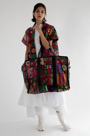 Bolero Kimono Jacket Echo - sustainably made MOMO NEW YORK sustainable clothing, embroidered slow fashion