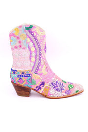 BOOTS GINALYN (PINK) - sustainably made MOMO NEW YORK sustainable clothing, boots slow fashion