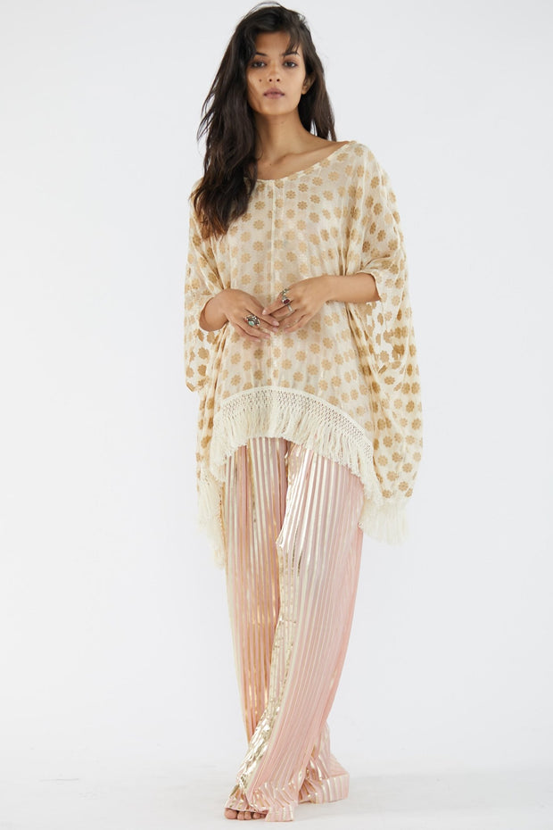 Chiffon Silk Top Hitomi - sustainably made MOMO NEW YORK sustainable clothing, Boho Chic slow fashion