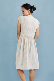 COTTON DRESS HEIDI - sustainably made MOMO NEW YORK sustainable clothing, kaftan slow fashion