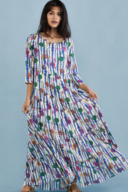 COTTON DRESS KARLA - sustainably made MOMO NEW YORK sustainable clothing, kaftan slow fashion