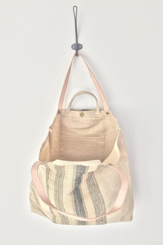 COTTON HEMP BAG JULIANA - sustainably made MOMO NEW YORK sustainable clothing, samplesale1022 slow fashion