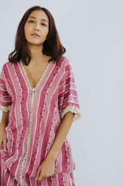 COTTON HEMP KAFTAN DRESS UMA - sustainably made MOMO NEW YORK sustainable clothing, kaftan slow fashion