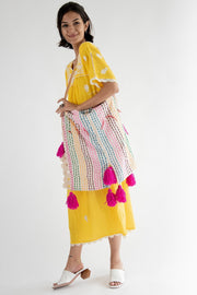 Dalia Daydream Kaftan Tote - sustainably made MOMO NEW YORK sustainable clothing, offer slow fashion