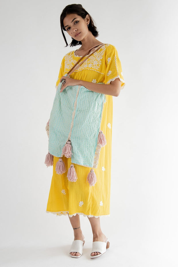 Dalia Daydream Kaftan Tote - sustainably made MOMO NEW YORK sustainable clothing, offer slow fashion