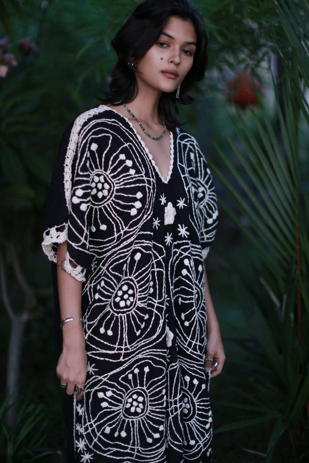 DREAM CITY KAFTAN CAROLINE - sustainably made MOMO NEW YORK sustainable clothing, kaftan slow fashion