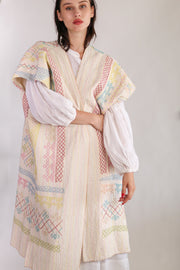 EMBROIDERED KIMONO ANISCHKA - sustainably made MOMO NEW YORK sustainable clothing, slow fashion