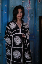 Embroidered Kimono Jacket Maigret - sustainably made MOMO NEW YORK sustainable clothing, embroidered dress slow fashion